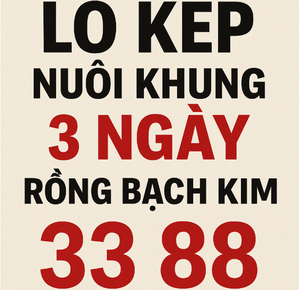 lô kép nuôi khung 3 ngày rồng bạch kim