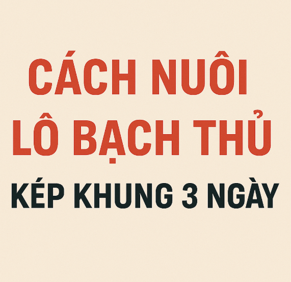 nuôi lô bạch thủ kép khung 3 ngày